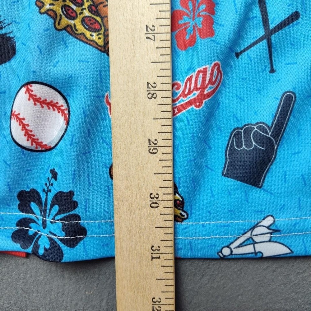 Chicago White Sox Shirt Mens XL Blue SGA Hawaiian Pizza Baseball MLB Floral Logo - Picture 6 of 7
